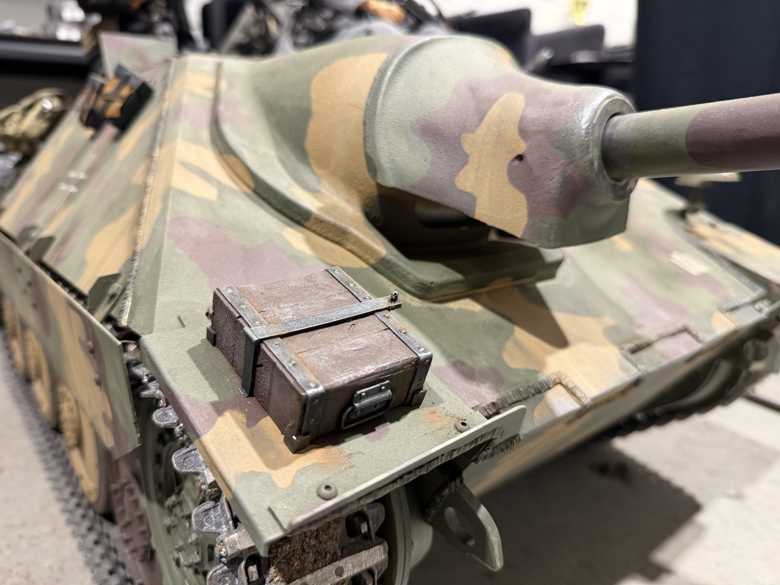 Front view of a 1/6 scale Armortek Jagdpanzer Hetzer