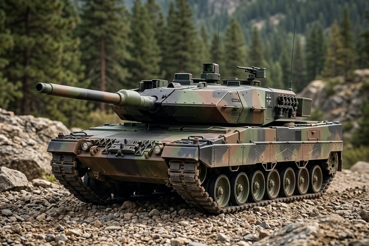 Modern military vehicle scale model