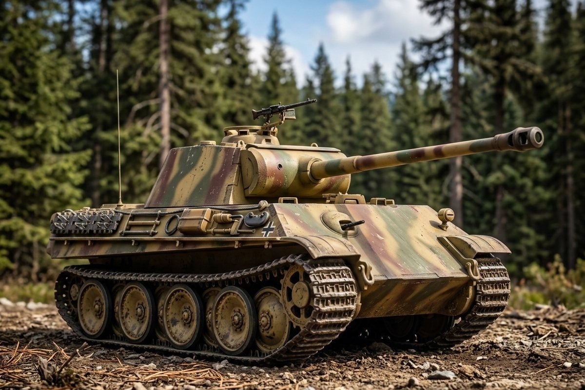Panther tank scale model